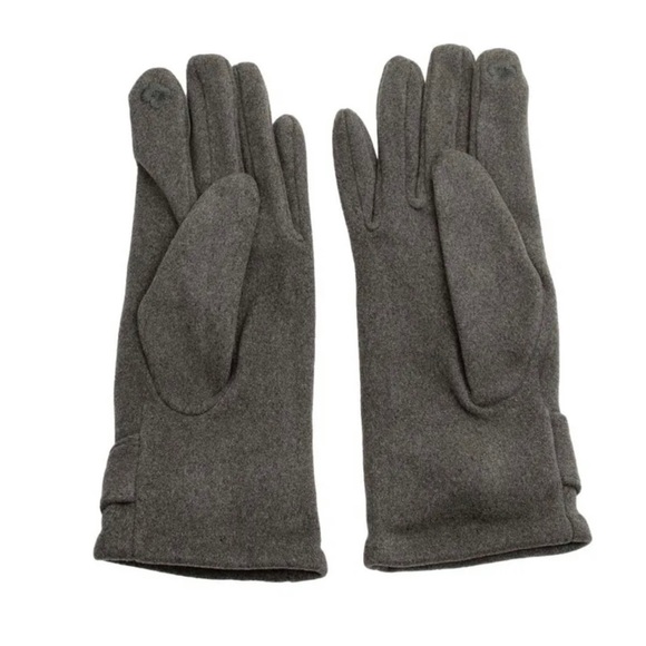 🛍🆕GRAY HOUNDSTOOTH BOW SMART TOUCHSCREEN GLOVES - Picture 3 of 3